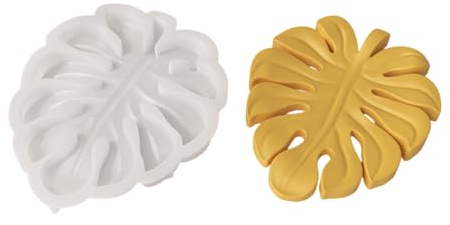 Robuste Untersetzerform Mit Monstera Blatt Motiven Lebensmittelechtes Silikonharz Für Epoxid Untersetzer Und Tassenuntersetzer Zur Herstellung Von Epoxid Bastelarbeiten