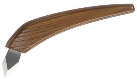 Ausla Double Edged Wood Carving Cutter, Hand Forged Alloy Steel Tool for Woodworking and Whittling Crafts