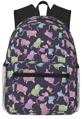PPHGUT Animals-Cute Mouse Print Lightweight Versatility Casual Backpack Unisex Travel Hiking Daily Commuting