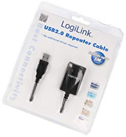 LogiLink CABLE EXTENSOR USB (A) 2.0 M A USB (A) 2.0 H 5M NEGRO UA0001A