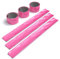 EAZY CASE 6X Reflektorband, Reflektoren Set, reflektierendes Schnapparmband, Sicherheitsarmband, Reflektorenbänder - ideal zur Erhöhung der Sichtbarkeit, Neon Pink