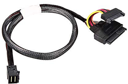Dilinker 𝐃𝐢𝐋𝐢𝐧𝐤𝐞𝐫 50CM HD Mini-SAS(SFF-8643) to U.2 (SFF-8639) NVMe SSD Cable