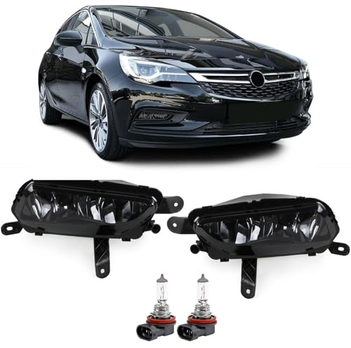 Tenzo-R Nebelscheinwerfer Schwarz Smoke Set für Opel Astra K ab 2015 Zafira C ab 2016