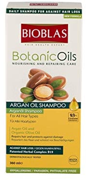 BIOBLAS Botanic Oils 360ml Haarausfall Argan Öl Shampoo