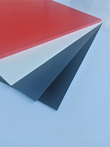 Platte aus Hart PVC, 1000 x 495 x 3 mm rot PVC Zuschnitt alt-intech®