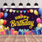 GRESATEK Bunt Geburtstagsdeko Hintergrund, Happy Birthday Banner Deko Geburtstag Party Dekoration für Kinder Jungen und Mädchen, Wesentliche Extra Großes Poster(Violett)