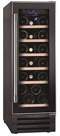 Hoover 19 Bottle Capacity Single Zone 30cm Wine Cooler - Black