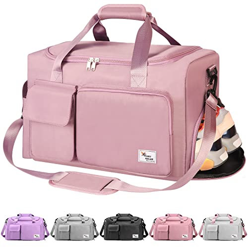 Sport-Turnbeutel, Reisetasche, Sporttasche, mit Nasstasche, Pink, 48cm*28cm*28cm