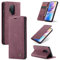 FERLAN Wallet Serie Handyhülle für OnePlus 8 Pro Hülle,Leder Klappbar Flip Case Cover 360 Stoßfeste Case für OnePlus 8 Pro,Burgund