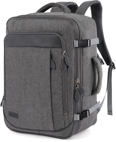 TAN.TOMI Handgepäck Rucksack, Reiserucksack Handgepäck Flugzeug, 51x37x18 Reiserucksack Erweiterbar Rucksack Männer Frauen für Flugzeug Reisen Outdoor Tagesrucksack