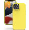 YATWIN Cover per iPhone 12 Pro Max, Custodia in Silicone Morbido con Tagli di Precisione per Fotocamera, Design Ultra Sottile, Protezione 360° con Bordi Rialzati, ‌Giallo‌
