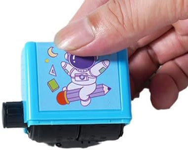 8 Pcs Mathe-Übungsstempel, Rollübungsstempel, Grundschul-Matheübungen, Wiederverwendbar, Lernspiele, Additions-, Subtraktions-, Multiplikations- und Divisionsübungen, Geschenke zum Schulanfang für Jun