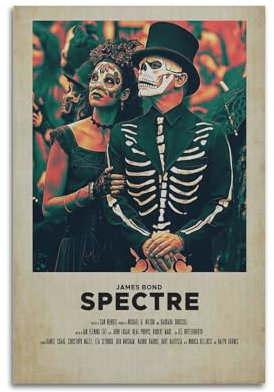 SUEJGUSJLU Poster mit Tag der Toten für Männer, dekoratives Gemälde, Leinwand, Wandposter und Kunstdruck, modernes Familienschlafzimmer, Dekoration, Poster, 40 x 60 cm