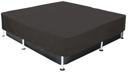 Copertura per piscina quadrata da 1,5 m, con telaio in metallo quadrato, copertura per piscina fuori terra, impermeabile e resistente, 1,5 x 1,5 m