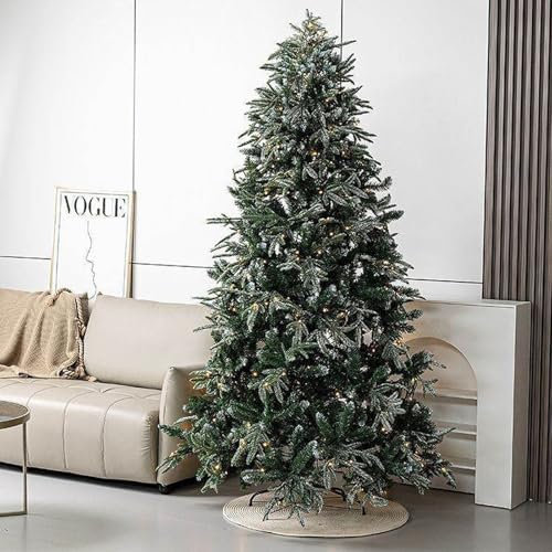 MOLVUS Künstlicher Weihnachtsbaum in voller Größe mit PE- und PVC-Spitzen, hochwertiger Weihnachtsbaum mit Metallscharnieren und faltbarem Sockel für Partys im Homeoffice, 1,52 m