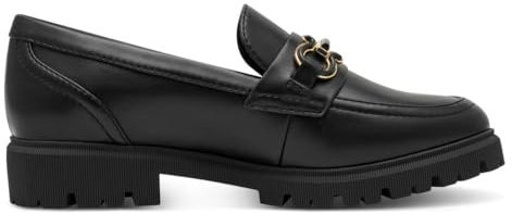 s.Oliver Damen Loafer mit Zierschnalle Elegant, Schwarz (Black Nappa), 40 EU
