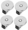 PartyKindom 4pcs Stick-on Caster Wheels For Furniture And Appliances Adhesive Swivel Wheels Adhesive Mini Wheels Caster Wheels Self Adhesive Caster