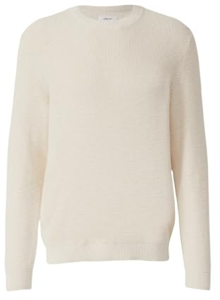 s.Oliver Strickpullover mit Crew Neck und Strukturmuster