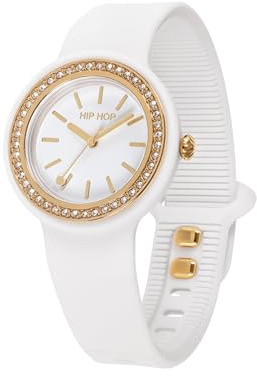 HIP HOP, Orologio Hero.DOT Bezel, Orologio Donna, Quadrante Sketch con Indici Luminosi, Cinturino in Silicone Eco-Friendly, Cassa 34 mm, Resistente all'Acqua