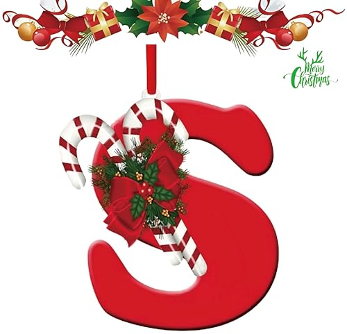 Die 26-Buchstaben-Weihnachtsbaumdekoration ist eine DIY-Weihnachtsdekoration, die Nicht leicht brechen oder verformen kann und sowohl im Inneren als auch im Freien verwendet Werden kann.(Buchstabe S)