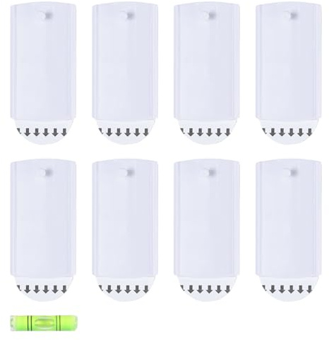 8 Pack Stick on Picture Hooks, No Nails Picture Hanging, Self-Adhesive Wall Hooks for Frames, Poster Hangers, Universal Wall Stickers for Picture Hanging