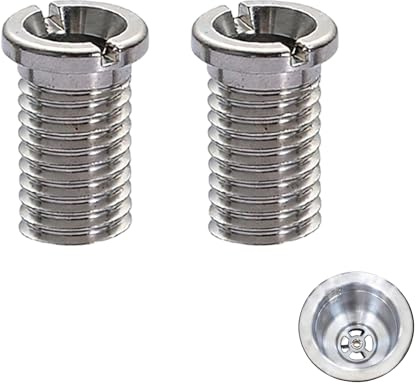 2 Pcs 304 Stainless Steel Sink Bolt 15x25mm for Kitchen Basin Strainer | Slotted flat head; rust & corrosion proof, tool-free install, fits standard strainers, durable for kitchen & bathroom use.
