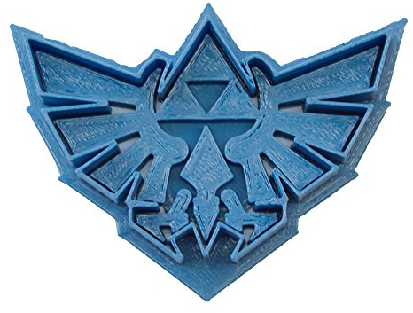 Cuticuter Gamer Zelda Cortador de Galletas, Plástico, Azul, 8x7x1.5 cm