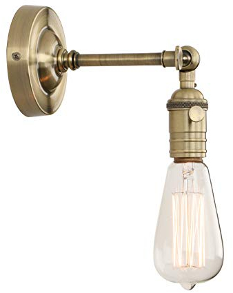 Phansthy Wandbeleuchtung Wandleuchten Vintage Industrie Loft-Wandlampen Antik Deko Design Wandbeleuchtung Küchenwandleuchte (Bronze Farbe)