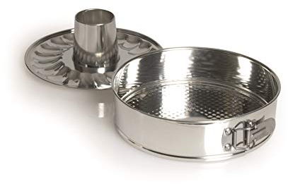 Excelsa Silver Baking Tortiera Apribile 24 cm, Acciaio, Argento