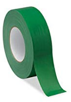 StickersLab - NASTRO AMERICANO TELATO PLASTIFICATO PER RIPARAZIONI 38MM X 25 MT (38mm x 25 Metri, Verde)