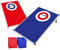 Offizielles Cornhole® Target | Amerikanisches Cornhole Spiel | Aluminium | Premium Qualität | Offizielle Wettkampfmaße 2 Boards + 8 Säcke + 1 Schutzhülle | Outdoor und Strandspiel | OriginalCup®