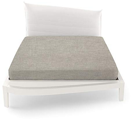 Bossi Copripiumino Melange 5171 Tortora Matrimoniale -ESCLUSO sotto con Angoli E FEDERE