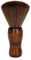 Balais à Cou, Brosse Plumeau Coiffeur, Brosse de Nettoyage Professionnelle de Coiffeur, Brosse de Coupe de Cheveux Douce, Brosse à épousseter pour le Visage, avec Manche en Bois