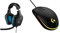 Logitech G432 Wired Gaming Headset, 7.1 Surround Sound, DTS Headphone:X 2.0, 50 mm Audio Drivers, Black & 203 LIGHTSYNC Gaming Mouse with Customizable RGB Lighting, Black
