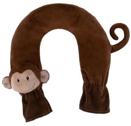 Nackenwärmflasche mit Bezug Äfffchen Monti Gummiwärmflasche 1,4 l Wärmflasche