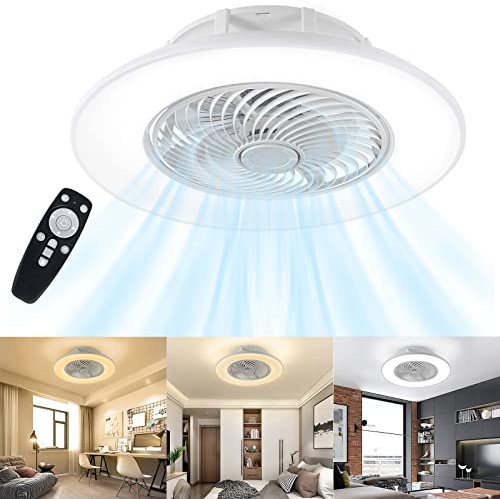 YRHome 90W Deckenventilator mit Beleuchtung und Fernbedienung Einstellbare Windgeschwindigkeit Dimmbar Deckenleuchte Ventilator Deckenlampe Modern Ultra-Leise Farbwechsel 3000K~6500K für Wohnzimmer