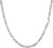 Speroto kette herren, halskette herren, figaro chain,hip-hop kette, silberkette, edelstahl kette(silber,6mm,60cm)