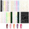 cobee Nagelsticker mit holografischen Buchstaben, 24 Blatt altenglische Nagelsticker + 2 Blatt Schmetterlings Aufkleber Alphabet Nagelaufkleber selbstklebende 3D Buchstaben Zahlen Nagelaufkleber