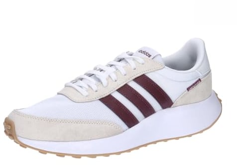 adidas Herren Run 70s Lifestyle Running Shoes Schuhe, Cloud White/Maroon/Off White, 44 EU
