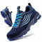CYKYGGO Arbeitsschuhe Herren Sicherheitsschuhe Damen Leicht Sportlich Stahlkappe mit Dämpfung Stahlkappenschuhe rutschfest Atmungsaktiv Sneaker Blau 41