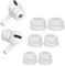 Ersatz-Ohrstöpsel für Airpods Pro, 3 Paar weiche Silikon-Doppelschichten-Ohrstöpsel für Airpods Pro Geeignet für das Aufladen (S/M/L, Weiß)