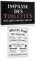Lot de 2 - Toilettes Plaque Metal avec Humour Citation Français - Les règles des Toilettes - Drôle WC Panneau Pancarte - Decoration Murale Pour Maison Salle de Bain 20x30cm (Set 06)