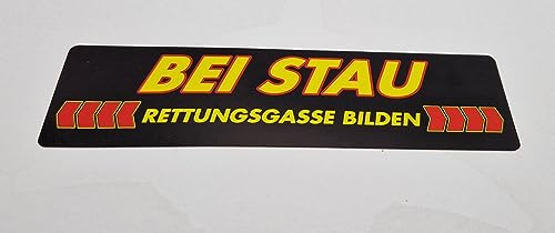 Bei Stau - Rettungsgasse bilden Aufkleber