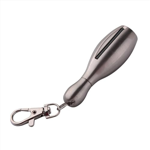 Wasserdichtes Feuerzeug, permanentes Streichholz, Schlüsselanhänger-Feuerzeug, Zündfeuerzeug, Feuerstein-Streichholz, Metall-Streichholz-Stabfeuerzeug, geeignet for Camping, Wandern (Color : Black)