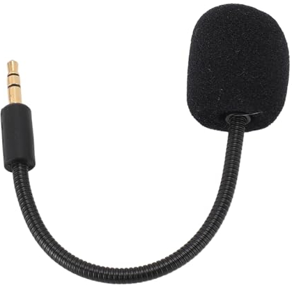 Microphone de Remplacement Enfichable avec Prise Jack 3,5 Mm pour Casque de Jeu Barracuda X, Plug and Play.
