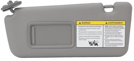 Visera Solar del Lado Izquierdo del Conductor para2004-2005, 7432042420B0, 7432042420B0 con Espejo de Maquillaje, Visera Parasol, Gris