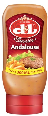 Hymor D&L Andalouse Sauce Classics - 3x 300ml - belgische Grill-Sauce aus Tomaten und Senf, leicht pikante Würz-Sauce von Devos & Lemmens, zu Burger & Pommes, gegrilltem Fleisch, Wraps und Käse