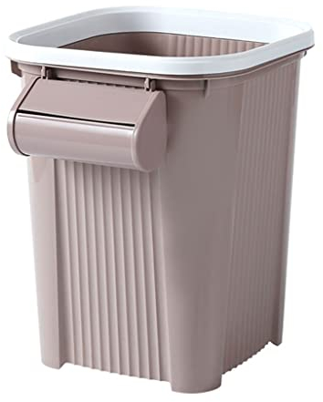 Cubo de basura de cocina Cubo de basura doméstico simple con papelera integrada, caja de almacenamiento para bolsa de basura, cesta de compost, papelera de baño, papelera rectangular decoración de la