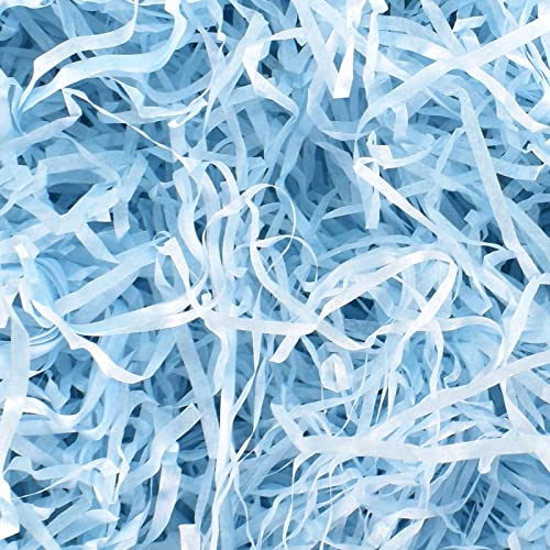 Füllmaterial Papier Geschenk 100g Raffia Füllmaterial, Raffia Hamper Shreds, Geschreddertes Papier Füllmaterial, Geschenkbox Füllung, Verpackung Füllmaterial Papier, Füllmaterial Für Pakete (Blau)