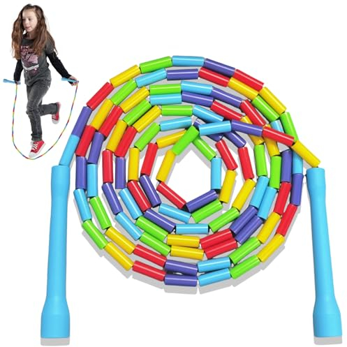 LURNODY Springseil, Weiche Perlen Springseile, Springseil mit Perlen, Skipping Rope Ein Geräusch Machen, Die Bewegung Rhythmisieren Lassen, Seilspringen Es Ist Aerobic-übung, übung